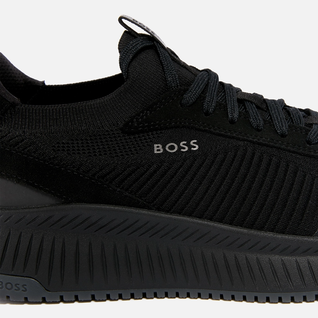 Hugo Boss BOSS Men's Jonah Runn Mesh and Faux Leather Trainers - UK 8